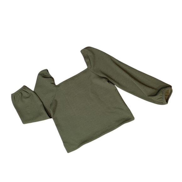 NWOT Madewell Crepe Square-Neck Puff-Sleeve Top Size XS - Picture 3 of 5